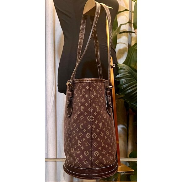Louis Vuitton Monogram Demin Min Lin PM Bucket Bag - Picture 4 of 13